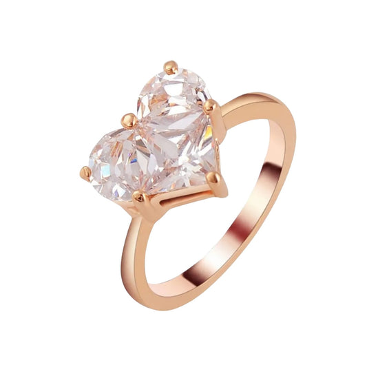 Anillo Mujer Corazón Brillante