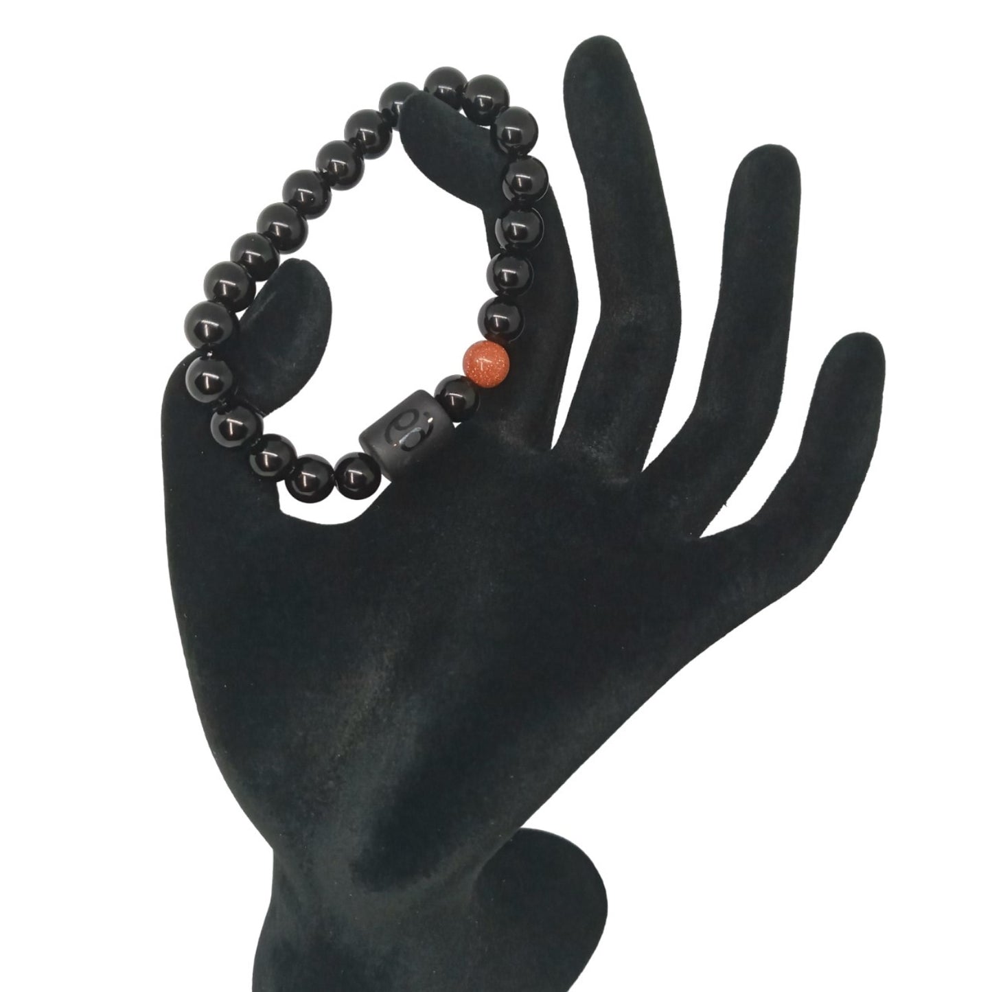 Pulsera Mujer Zodiaco Cáncer Cuarzo Ágata y Arenisca