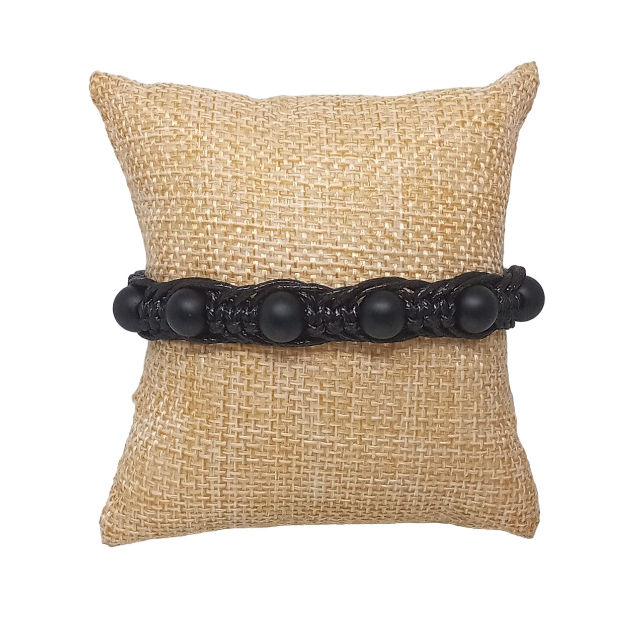 Pulsera Hombre Mujer Cuarzo Ónix Negro