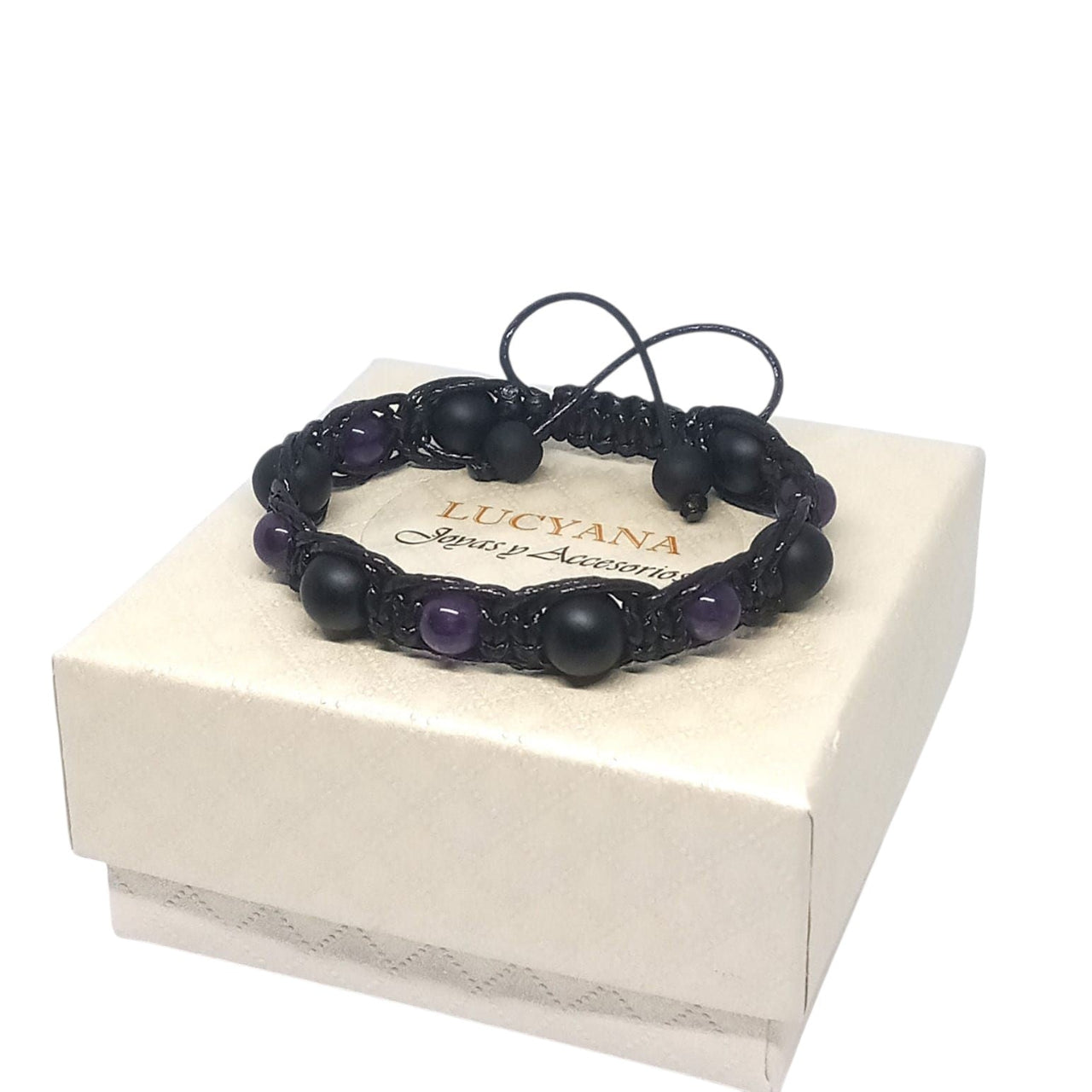 Pulsera Ónix y Amatista de Joyas Lucyana