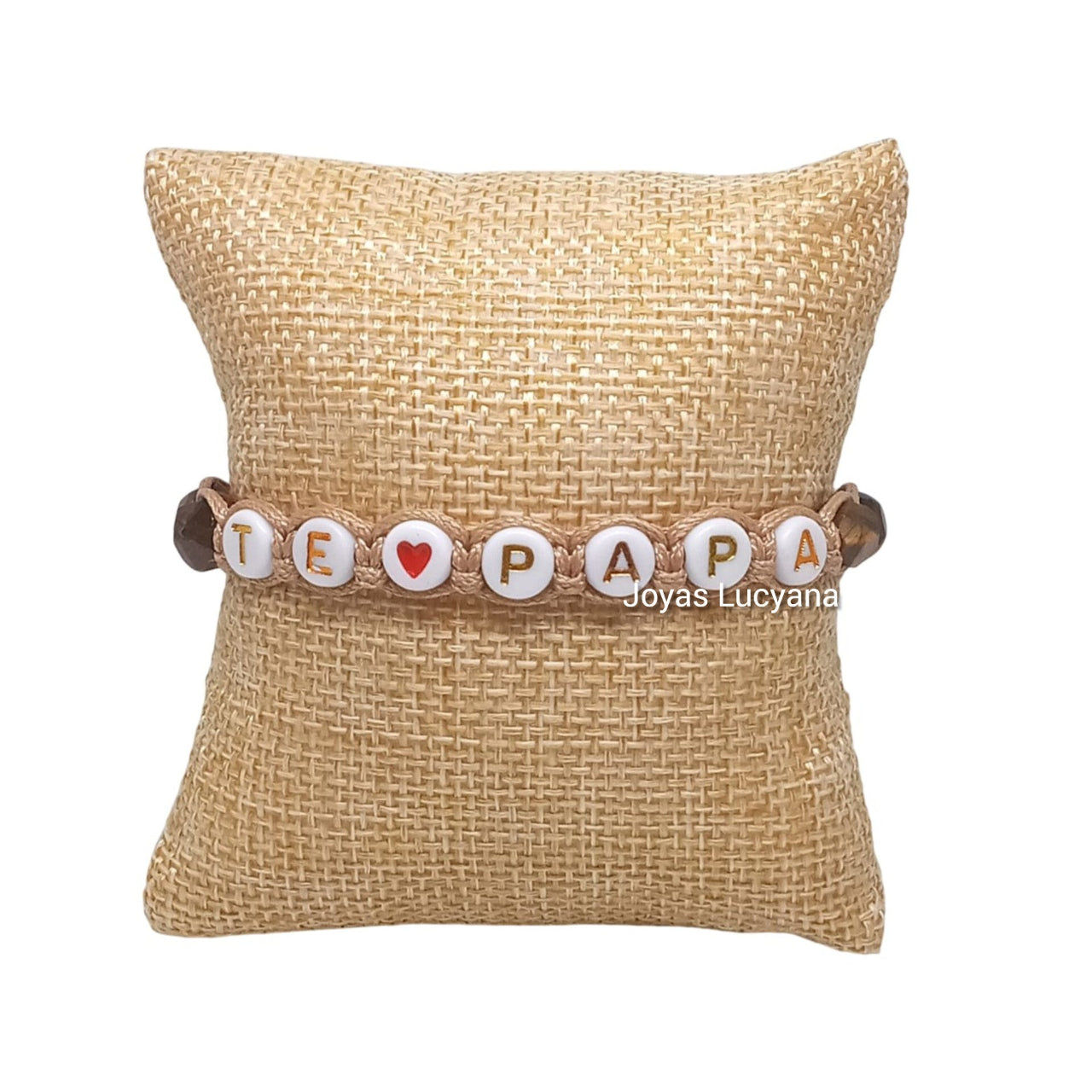 Pulsera Hombre Frase Te Amo Papá de Joyas Lucyana