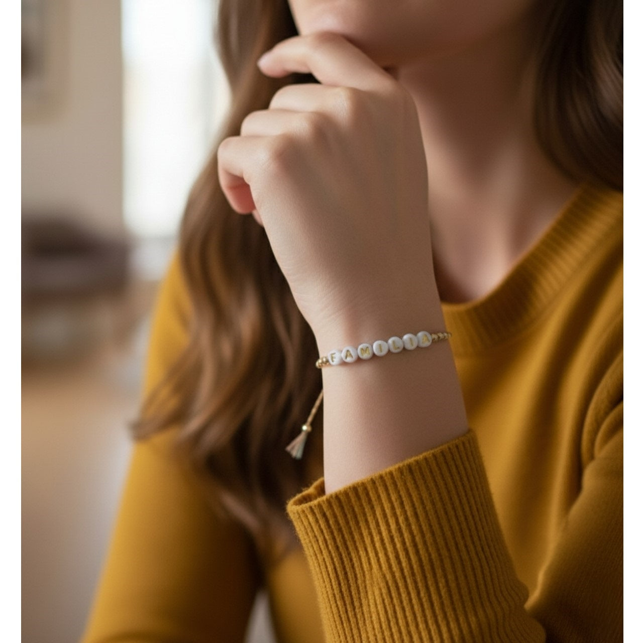 PULSERA FRASE FAMILIA MUJER