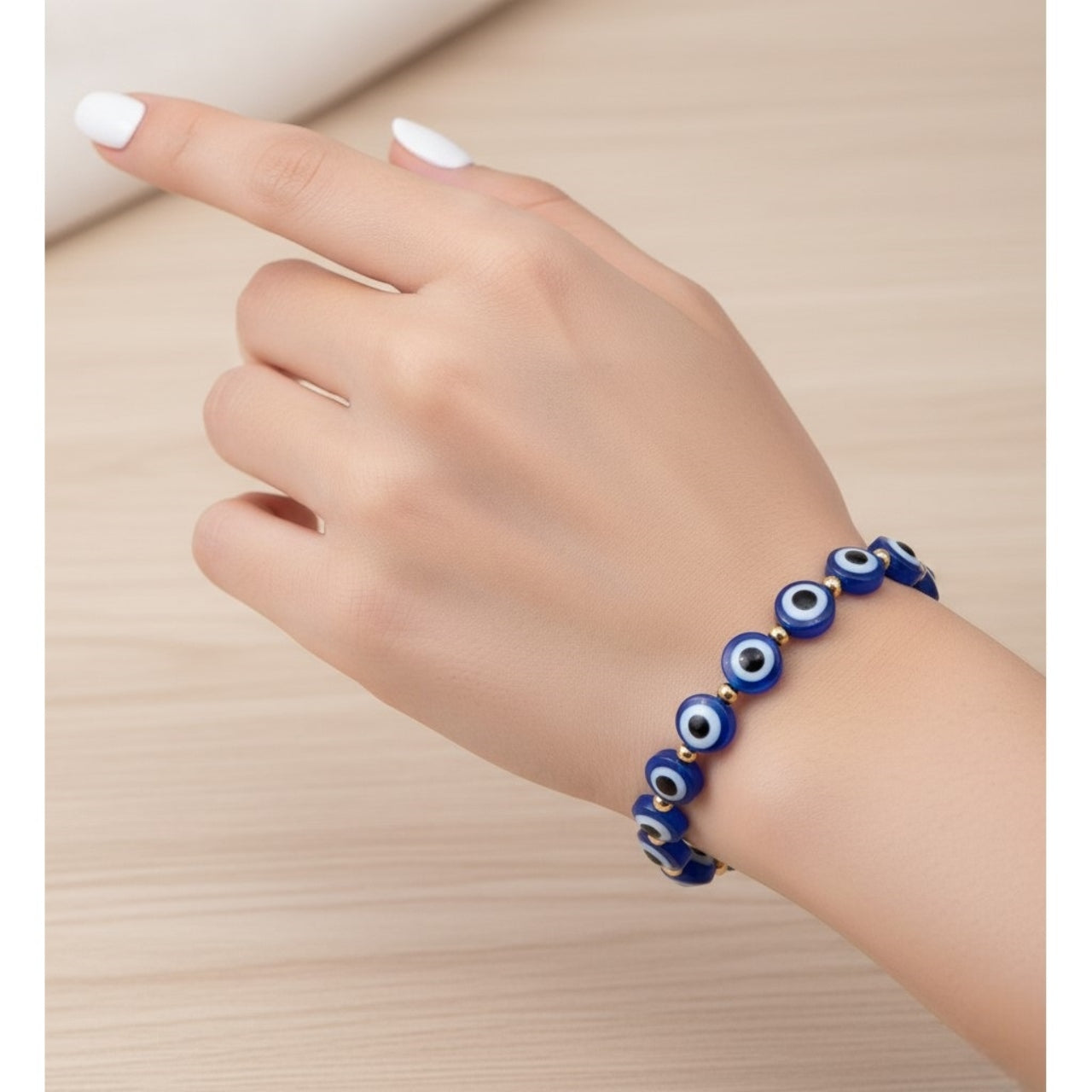Pulsera Mujer Ojo Turco Azul de Joyas Lucyana