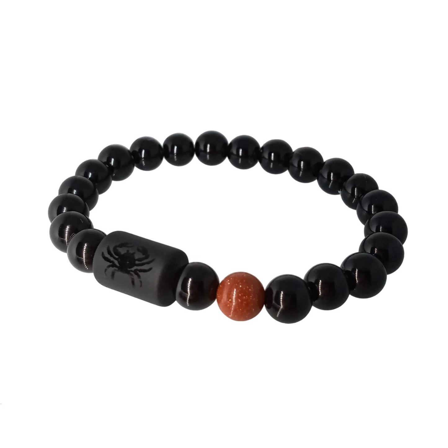 Pulsera Mujer Zodiaco Cáncer Cuarzo Ágata y Arenisca