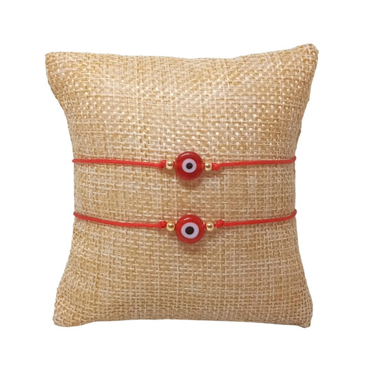 Set de Pulseras con Ojo Turco Rojo
