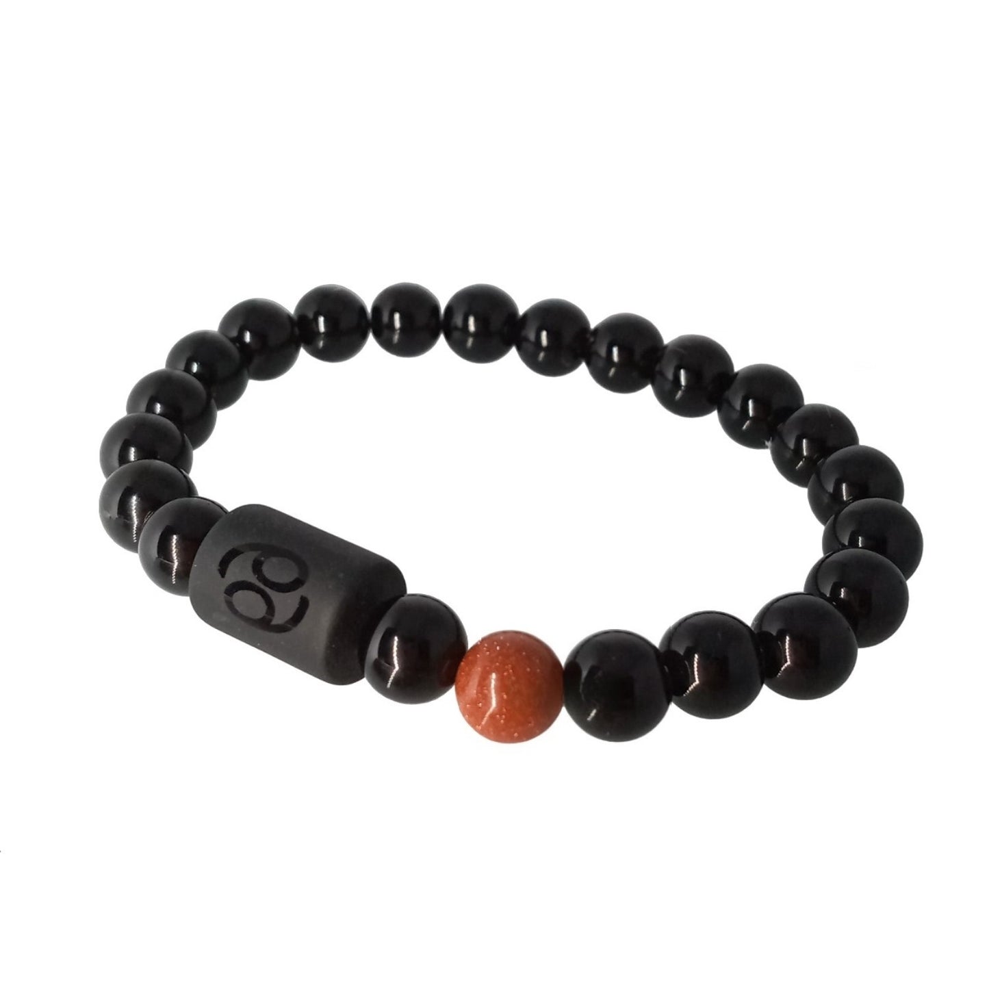 Pulsera para mujer de signo zodiacal Cáncer con Cuarzo Ágata y Arenisca