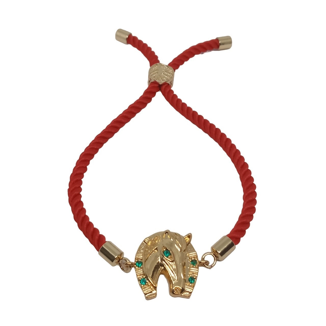 Pulsera para Mujer de Hilo Rojo con dije de Caballo