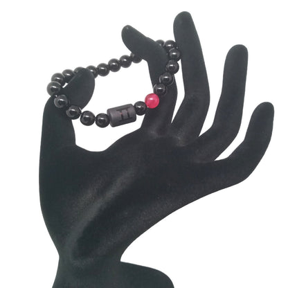 Pulsera para mujer de signo zodiacal Géminis con Cuarzo Ágata y Calcedonia