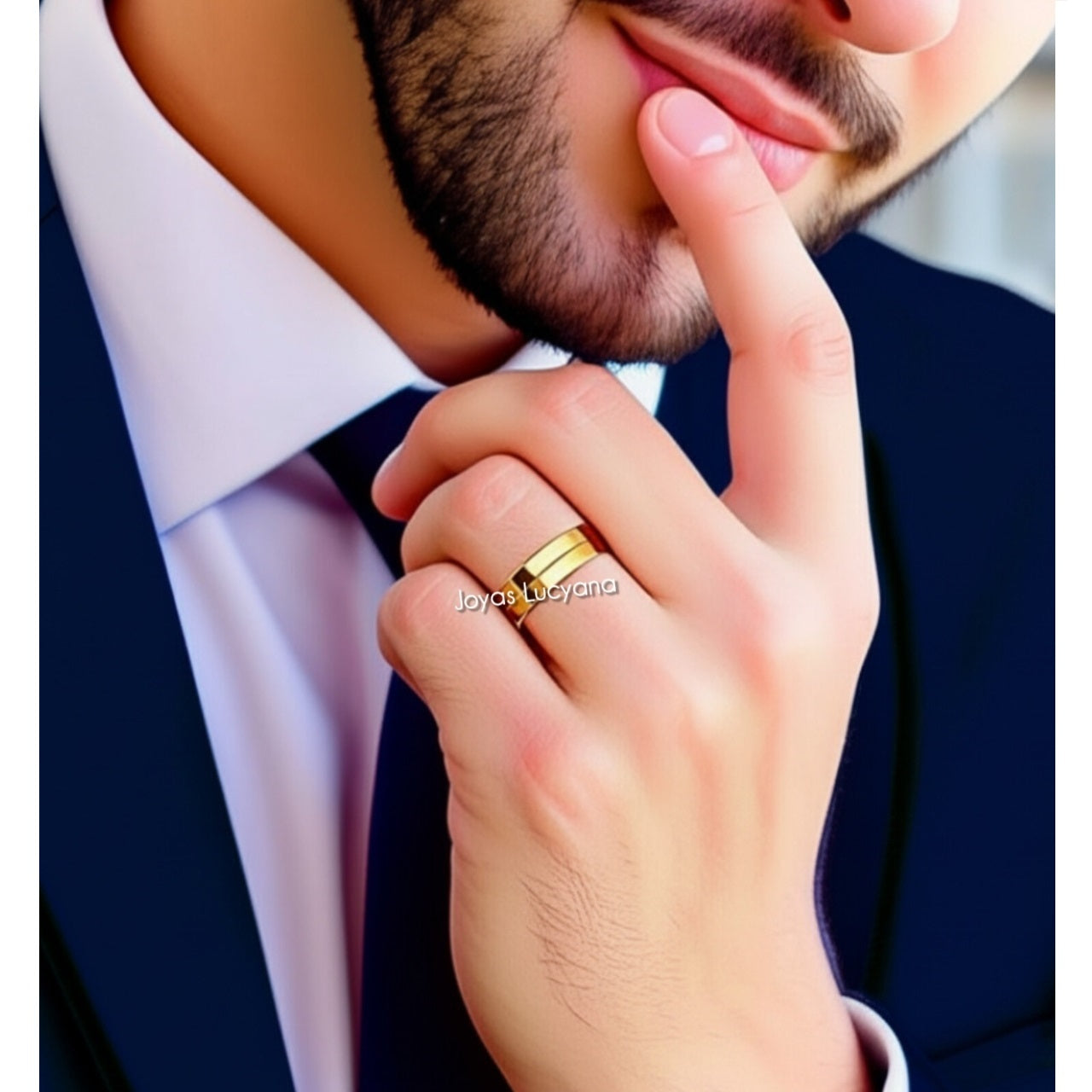 Aro Matrimonio Hombre de Joyas Lucyana