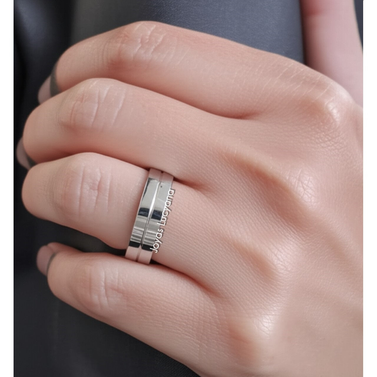 Juego de Aros de Matrimonio de Joyas Lucyana