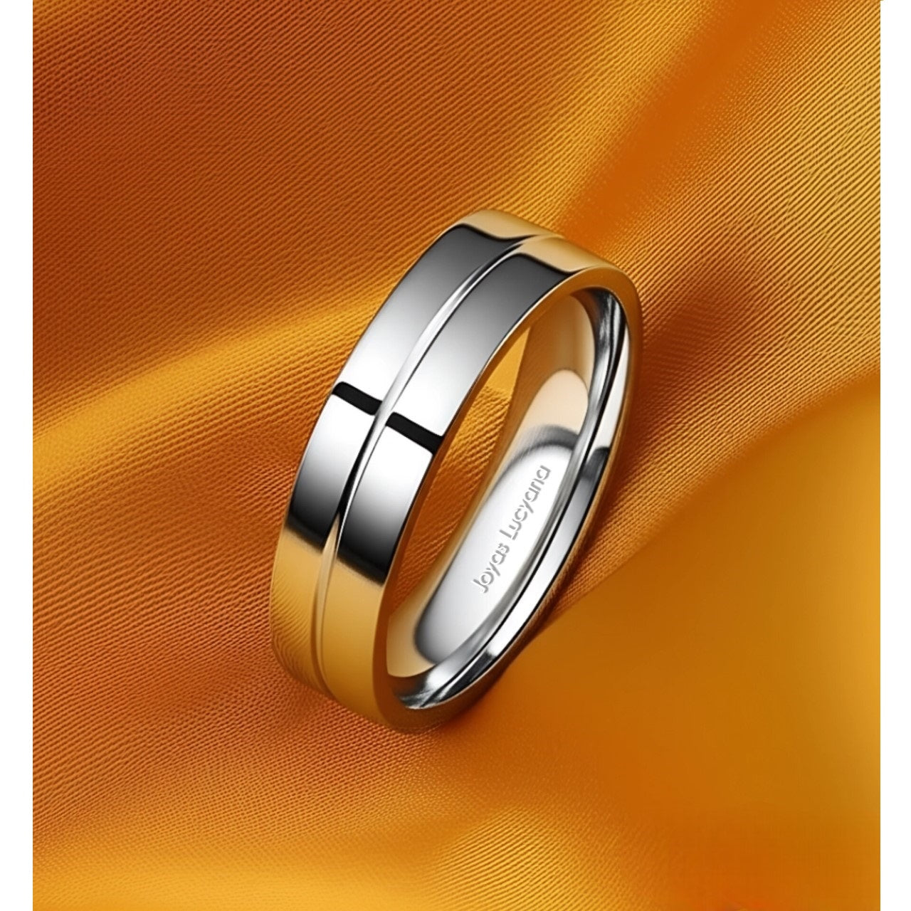 Juego de Aros de Matrimonio de Joyas Lucyana