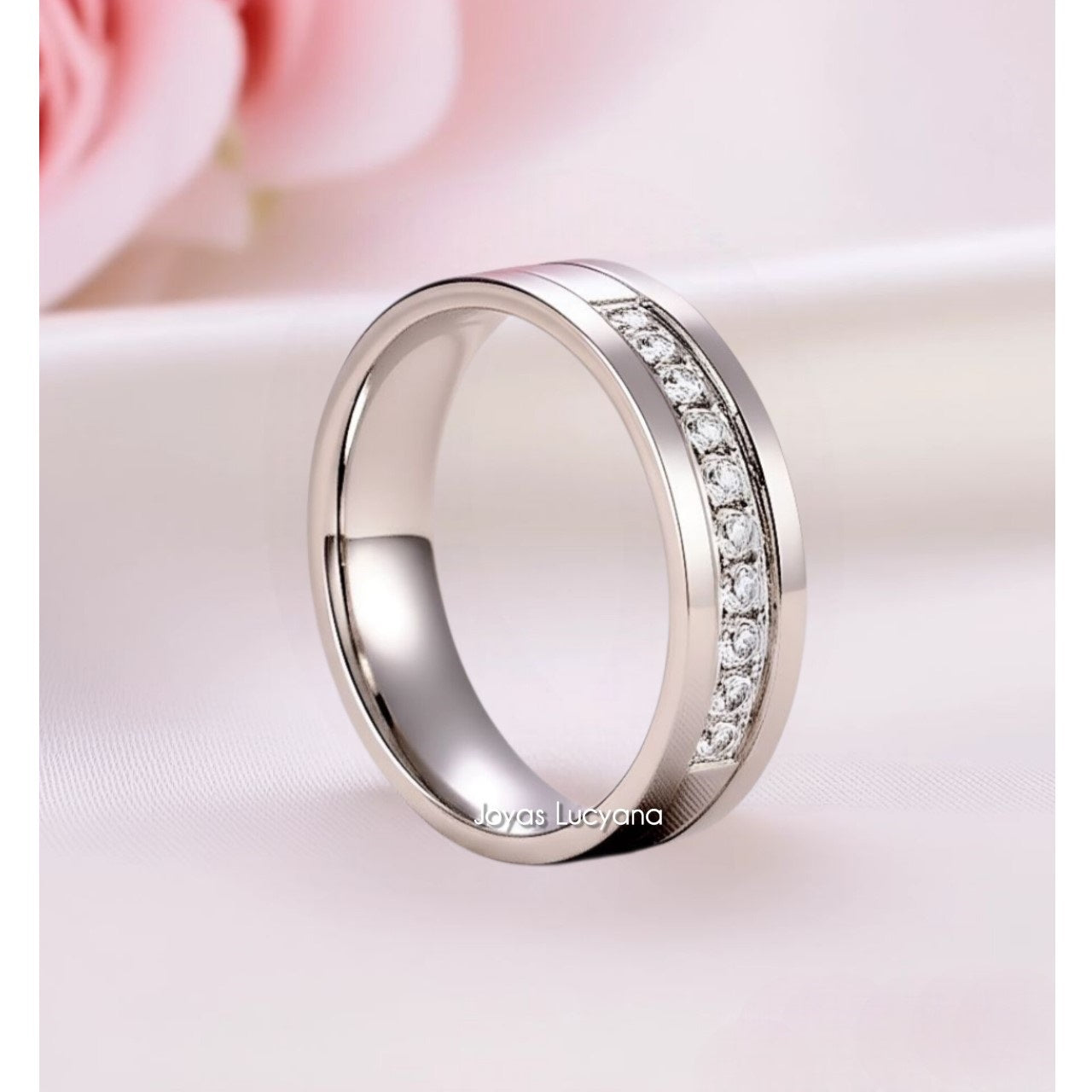 Juego de Aros de Matrimonio de Joyas Lucyana