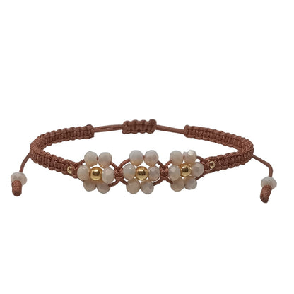 Pulsera de Hilo para Mujer con Flores de Joyas Lucyana