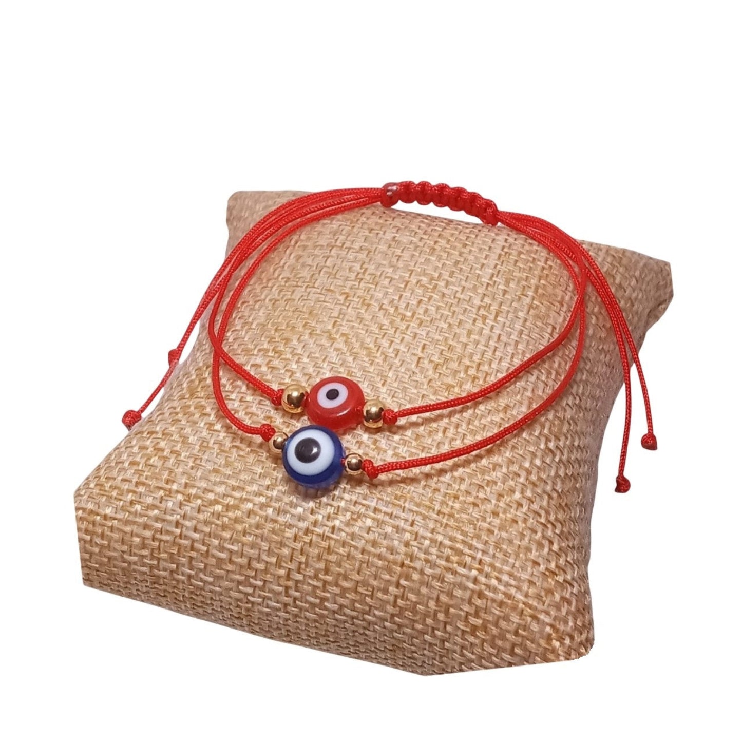 Set de Pulseras de hilo rojo con Ojo Turco