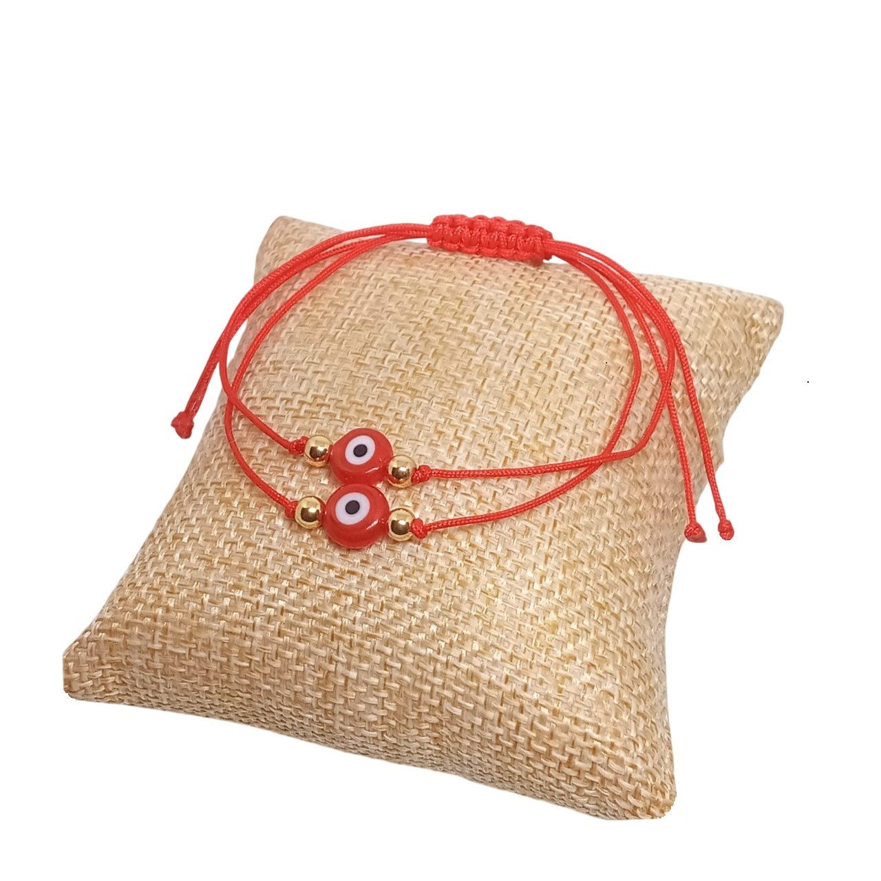 Set de Pulseras de hilo rojo con Ojo Turco