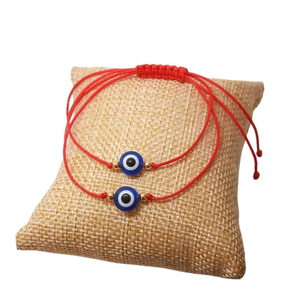 Set de Pulseras de hilo rojo con Ojo Turco