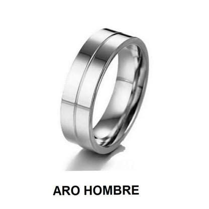 Juego de Aros de Matrimonio para Parejas Enchapados en 0ro