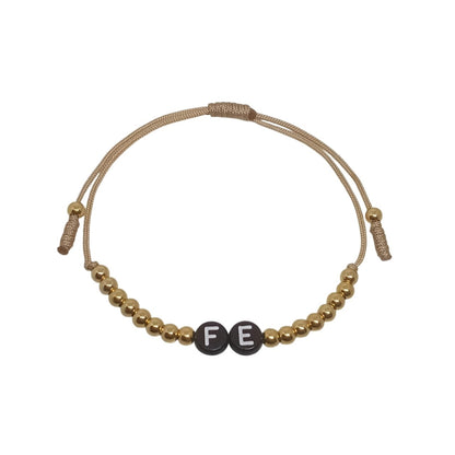 Pulsera para Mujer con la Frase Fe de Joyas Lucyana