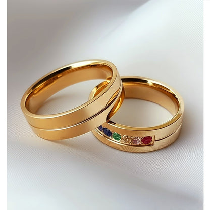 aros de matrimonio arcoiris de joyas lucyana