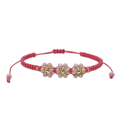 Pulsera de Hilo para Mujer con Flores de Joyas Lucyana