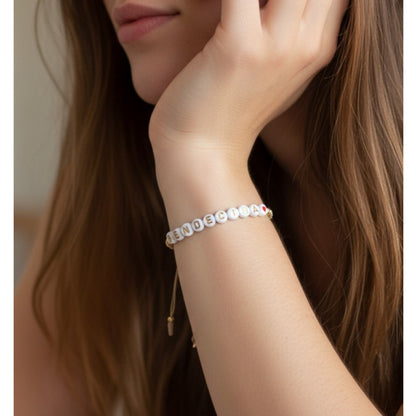 PULSERA FRASE BENDECIDA MUJER