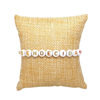 PULSERA FRASE BENDECIDA MUJER