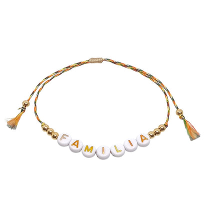 PULSERA FRASE FAMILIA MUJER