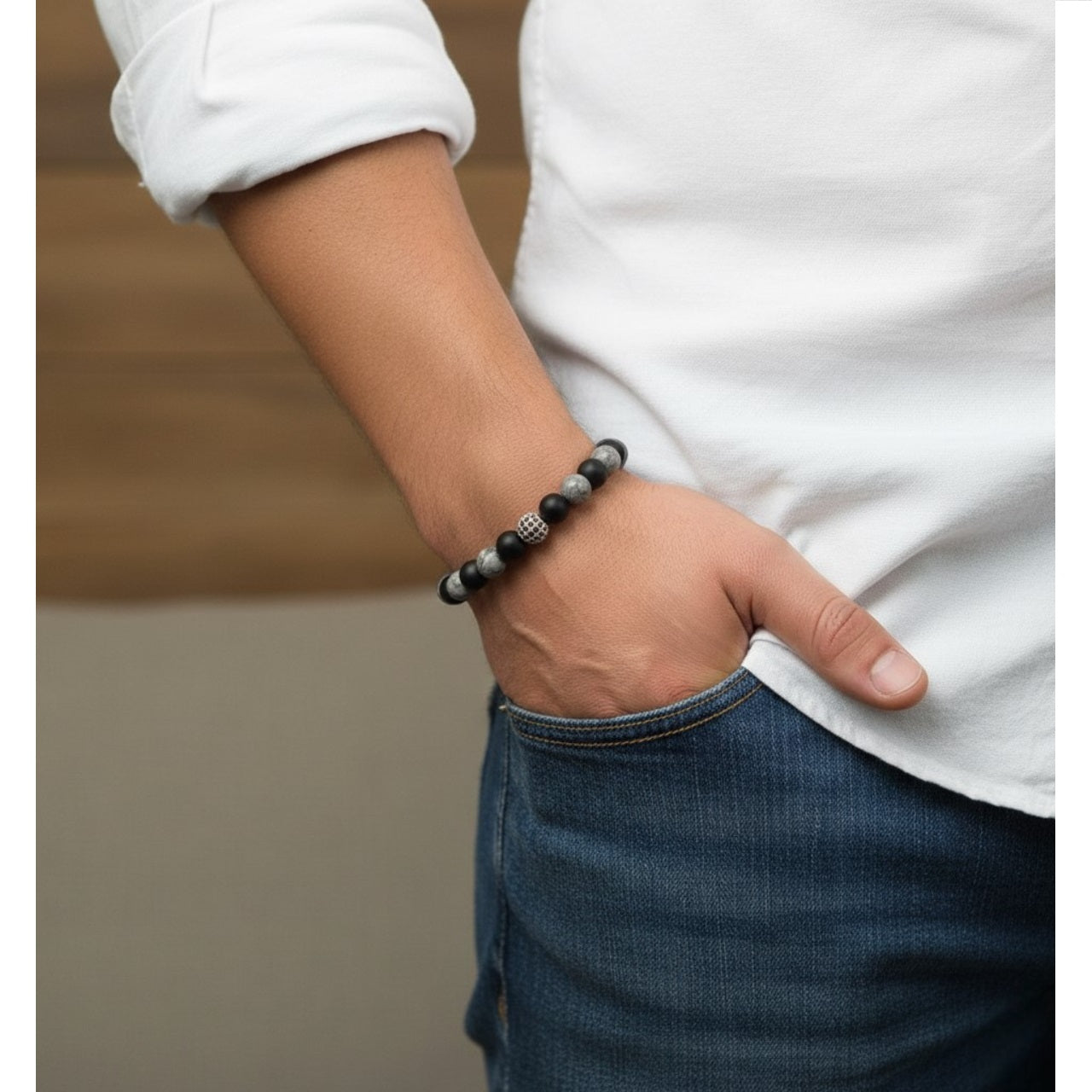 Pulsera Hombre Cristal de Joyas Lucyana