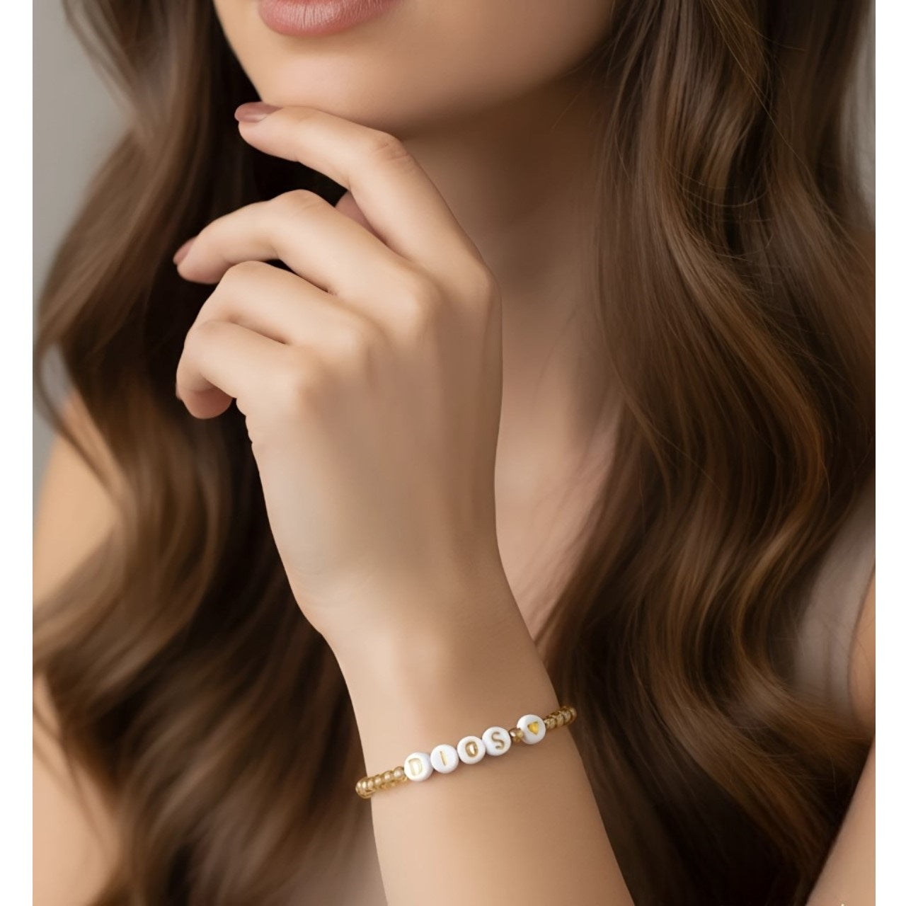 PULSERA FRASE DIOS MUJER