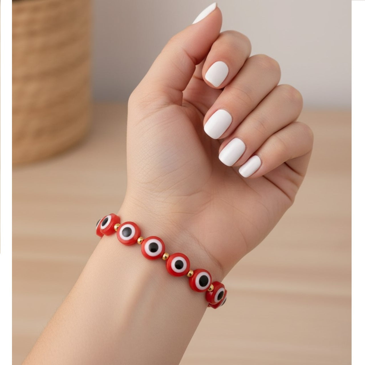 Pulsera Mujer Ojo Turco rojo de Joyas Lucyana