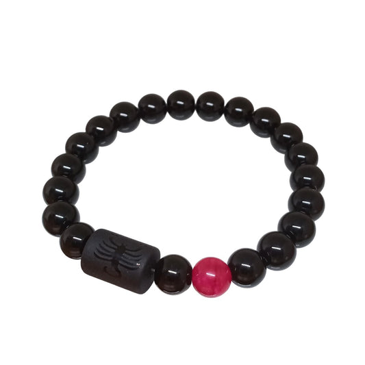 Pulsera para mujer de signo zodiacal Escorpio con Cuarzo Ágata y Calcedonia