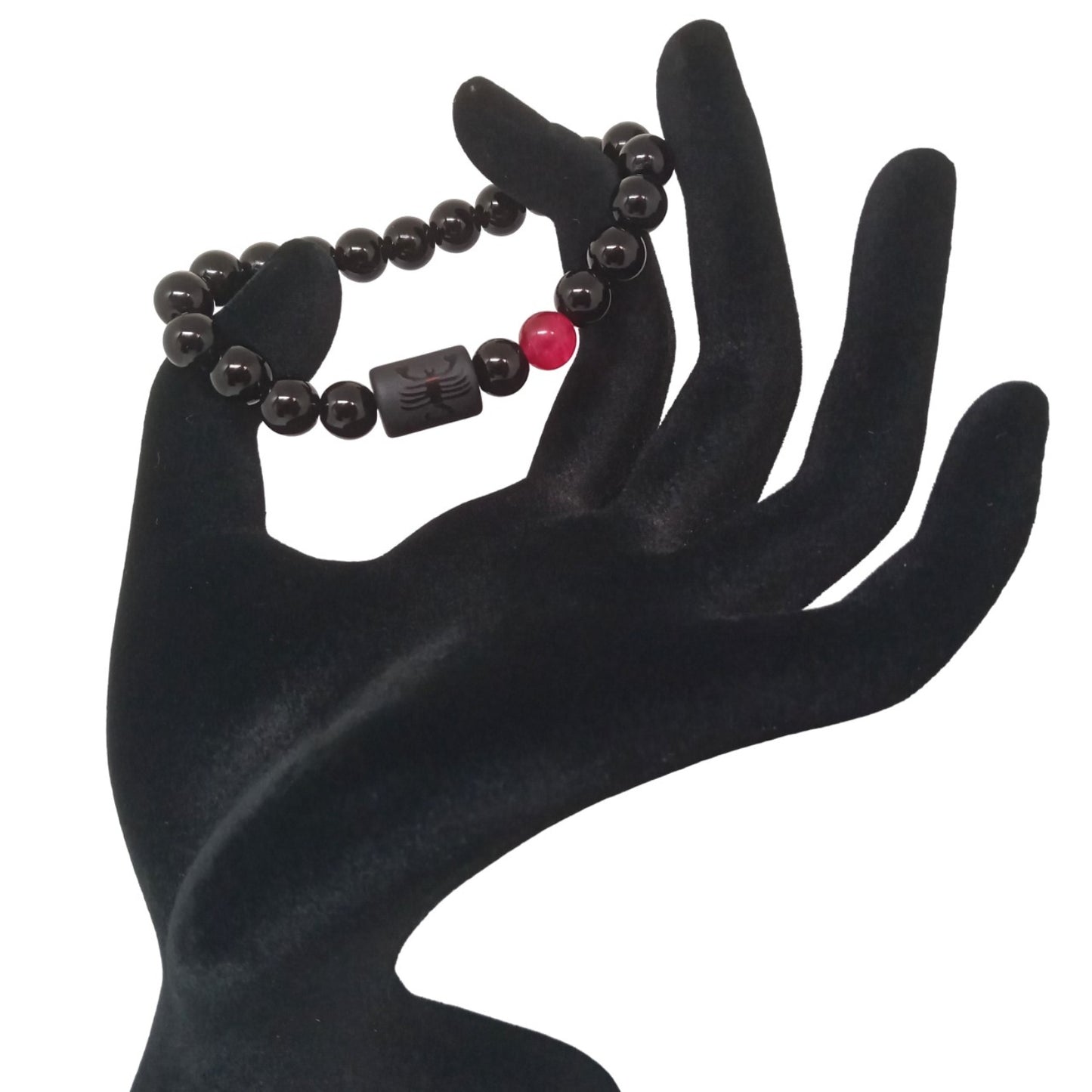 Pulsera para mujer de signo zodiacal Escorpio con Cuarzo Ágata y Calcedonia