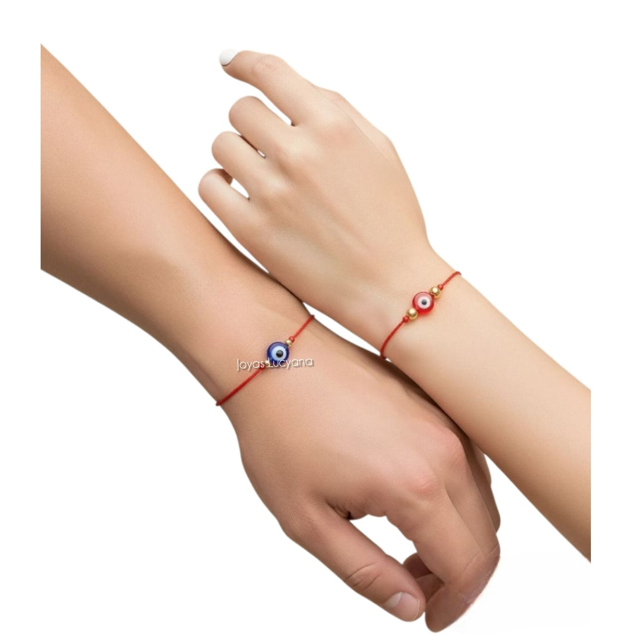 Set de Pulseras Ojo Turco rojo de Joyas Lucyana