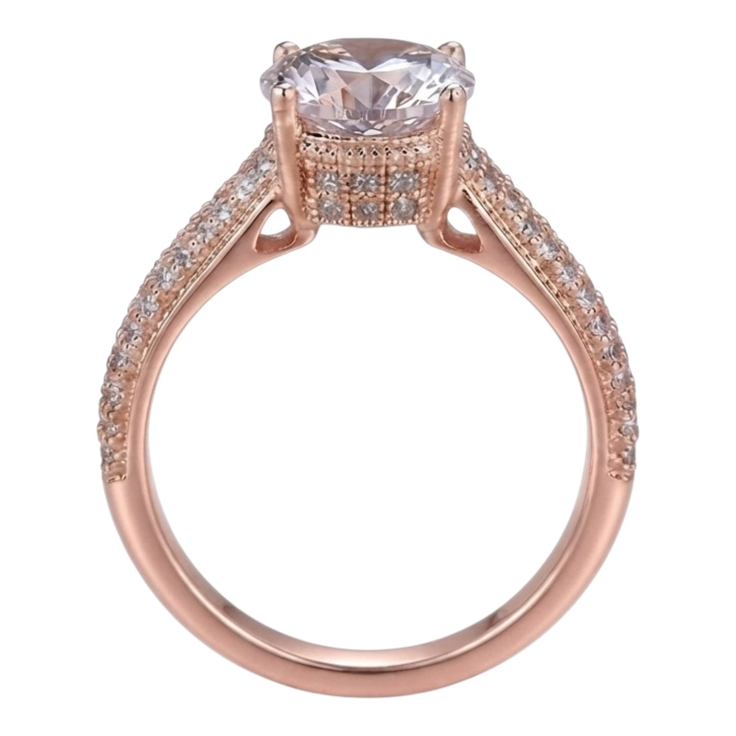 Anillo de Compromiso con Circonio cúbico y cristales austríacos