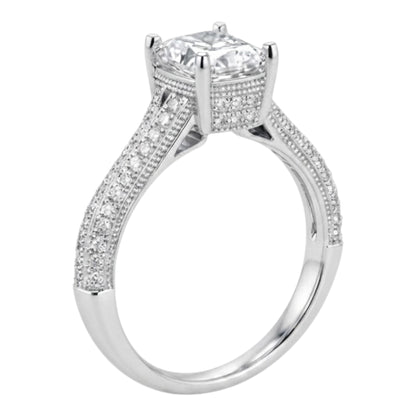 Anillo de Compromiso Plateado Resplandeciente Amor de Joyas Lucyana