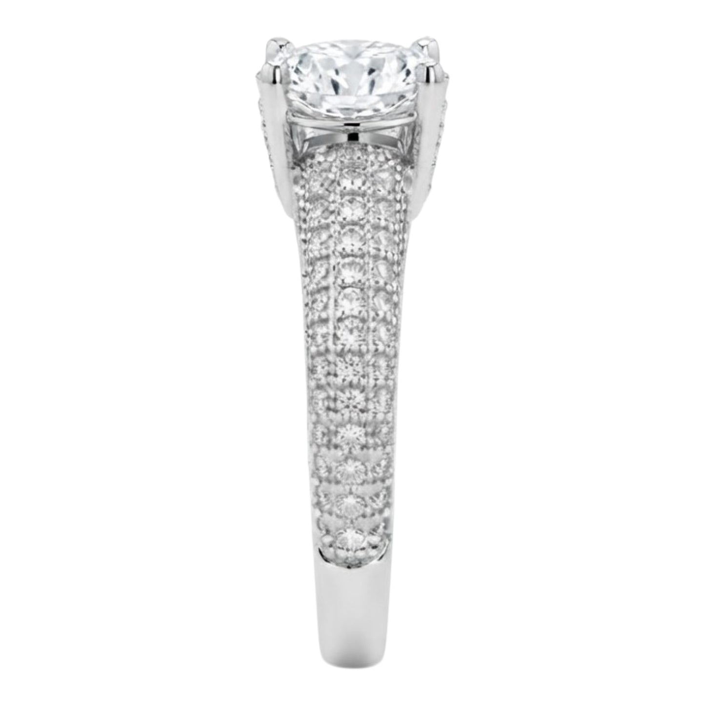Anillo de Compromiso Plateado Resplandeciente Amor de Joyas Lucyana