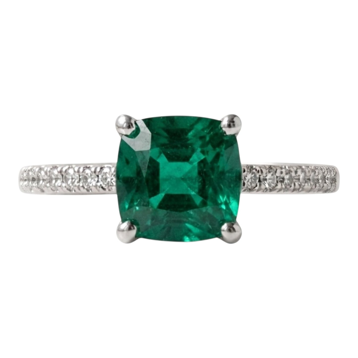 Anillo de Compromiso con  Circonio Verde