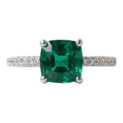 Anillo de Compromiso con  Circonio Verde