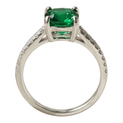 Anillo de Compromiso con  Circonio Verde