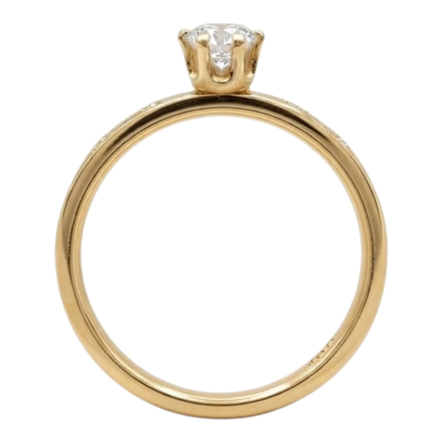 Anillo de Compromiso Radiance Dorado de Joyas Lucyana