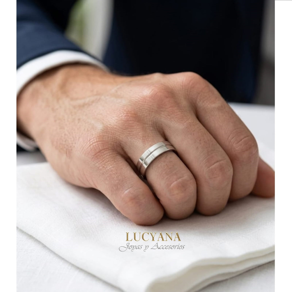 Aros para Matrimonio Alianzas Pareja Plateado