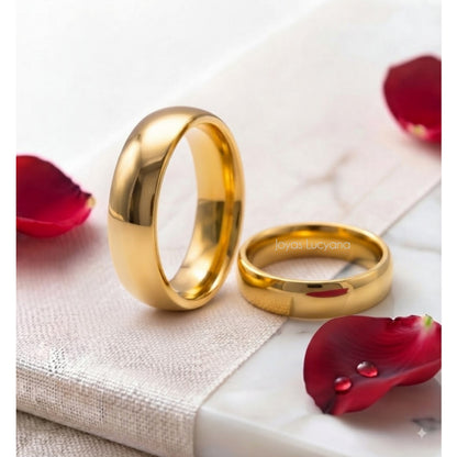 Aros de Matrimonio Pareja Dorado de Joyas Lucyana