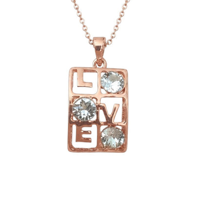 Collar Mujer Eterno Amor, Destellos en Rosa