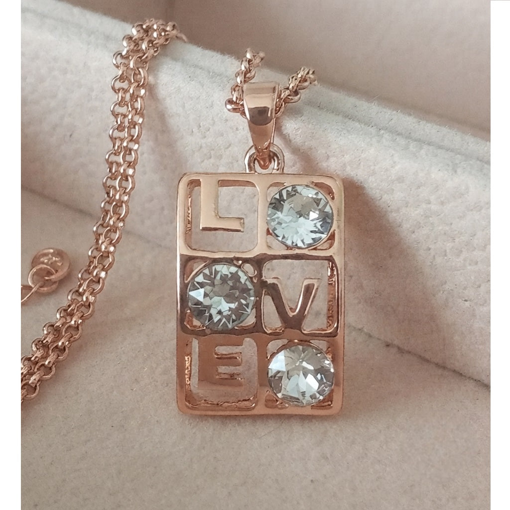Collar Mujer Eterno Amor, Destellos en Rosa