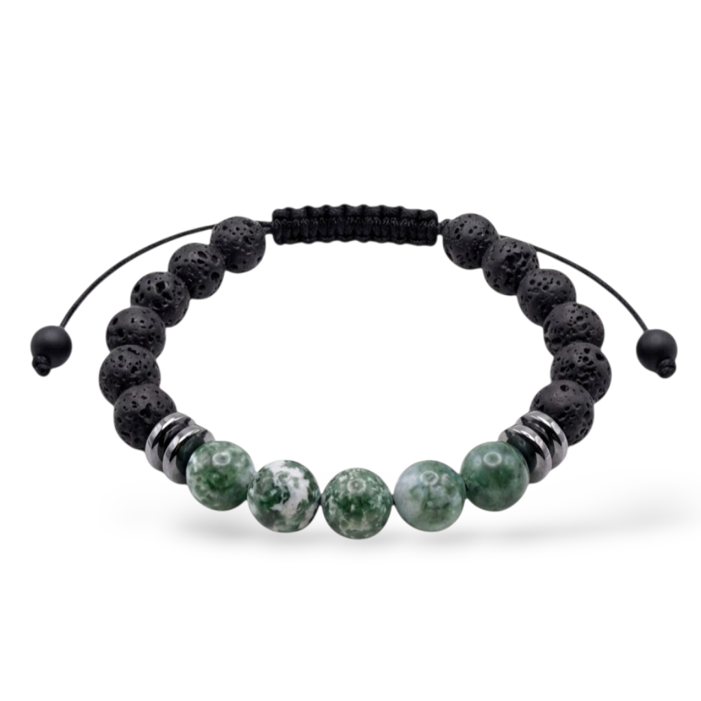 Pulsera para Hombre, Espíritu Salvaje, Piedras Naturales