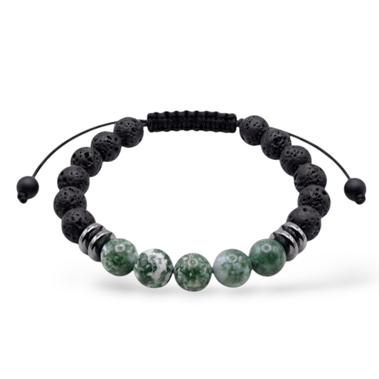 Pulsera para Hombre, Espíritu Salvaje, Piedras Naturales