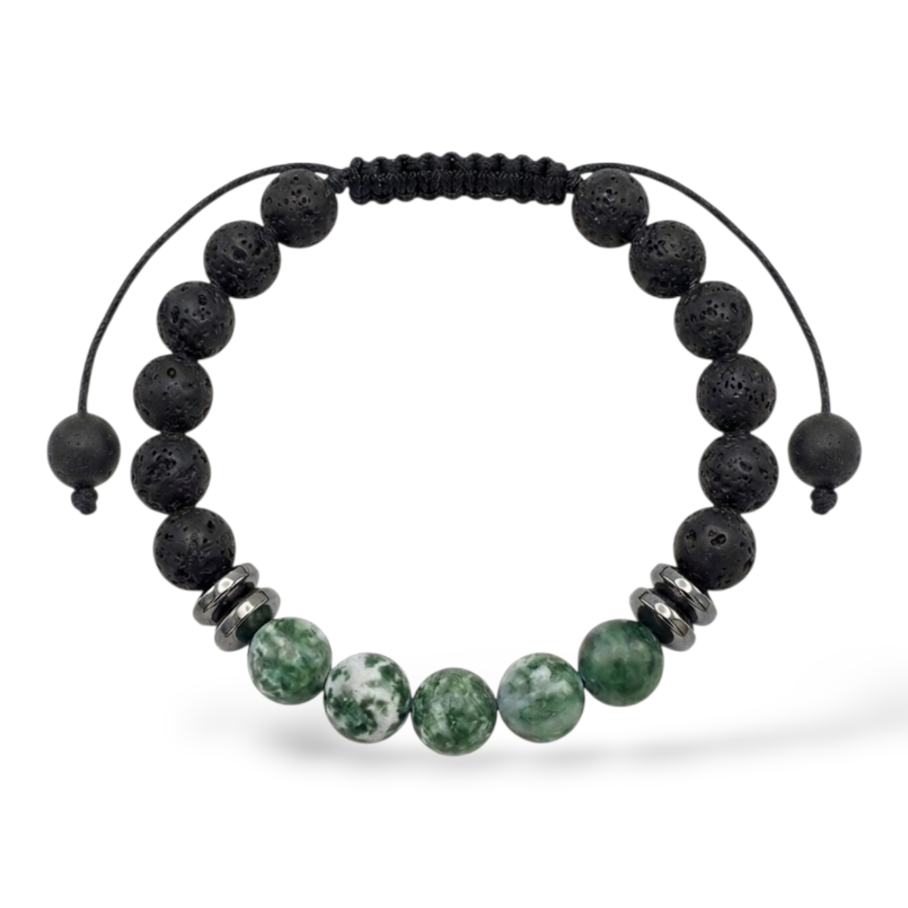 Pulsera para Hombre, Espíritu Salvaje, Piedras Naturales