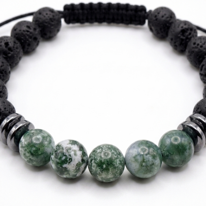 Pulsera para Hombre, Espíritu Salvaje, Piedras Naturales