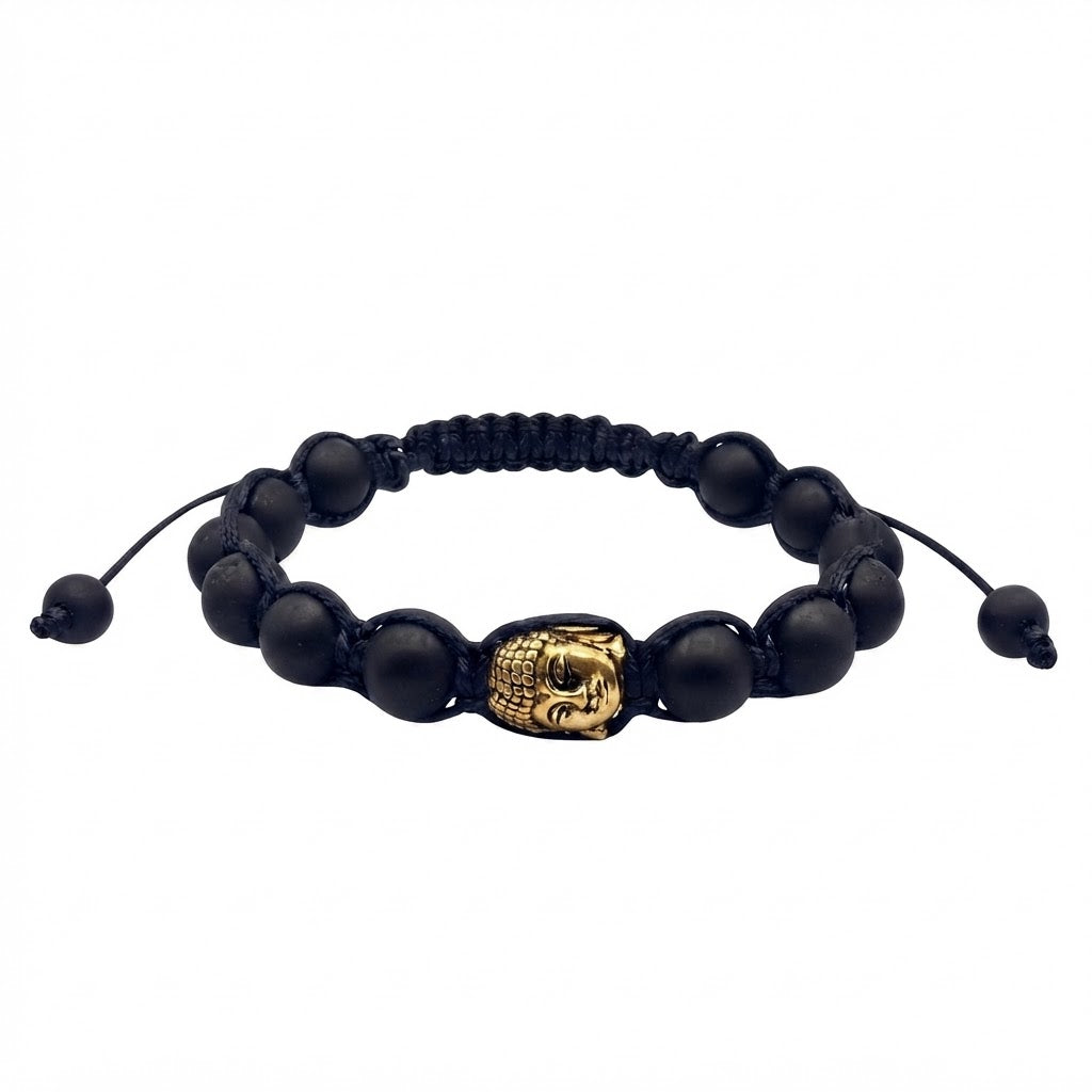 Pulsera para Hombre Buda Ónix : Escudo y Calma