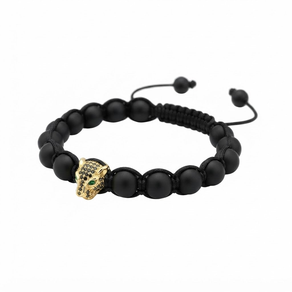 Pulsera para Hombre Leopardo y Ónix